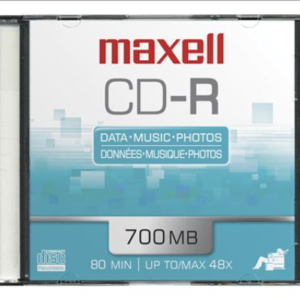 DISCO MAXELL CD-R 700 MB/80 MIN 48X SLIM 648290-648201