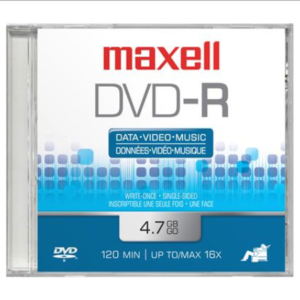 DISCO MAXELL DVD-R 4.7GB 16X CAJA SLIM 638020