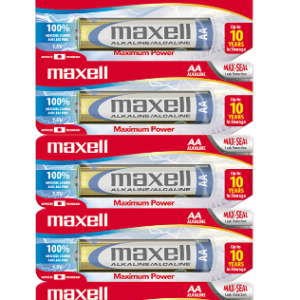 BATERIA MAXELL ALKALINA AA LR6 5TS UD 723467