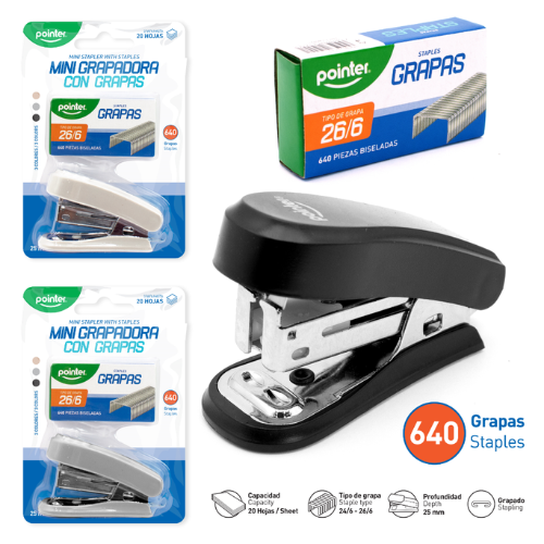 MINIENGRAPADORA POINTER C/GRAPAS ST-712